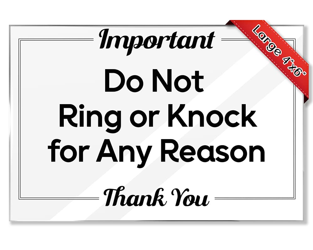 Airbnb Essentials for Hosts Do Not Knock or Ring Doorbell