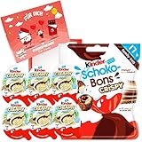 SchokoFreunde Geschenke® Snackbox inkl. Schoko Bons Crispy - Kinder Creamy & Crunchy - Ferrero Kinderschokolade Geschenk - Besondere Überraschungsbox für Geburtstage oder Partys - HALAL