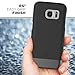 Samsung Galaxy S7 Edge Belt Clip Case, Encased Ultra Thin [SlimShield Series] Case & Holster (2016) Ultimate Style + Protection (Smooth Black)