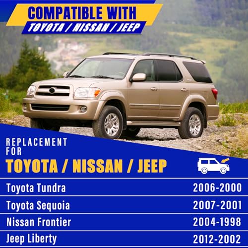 Image of 19 inch 19 inch Front Windshield Wiper blades Replacement for Toyota Tundra 2000-2006,Sequoia 2001-2007,Nissan Frontier 1998-2004,Jeep Liberty 02-12,Premium All-Season Replacement Automotive Windshield Wipers