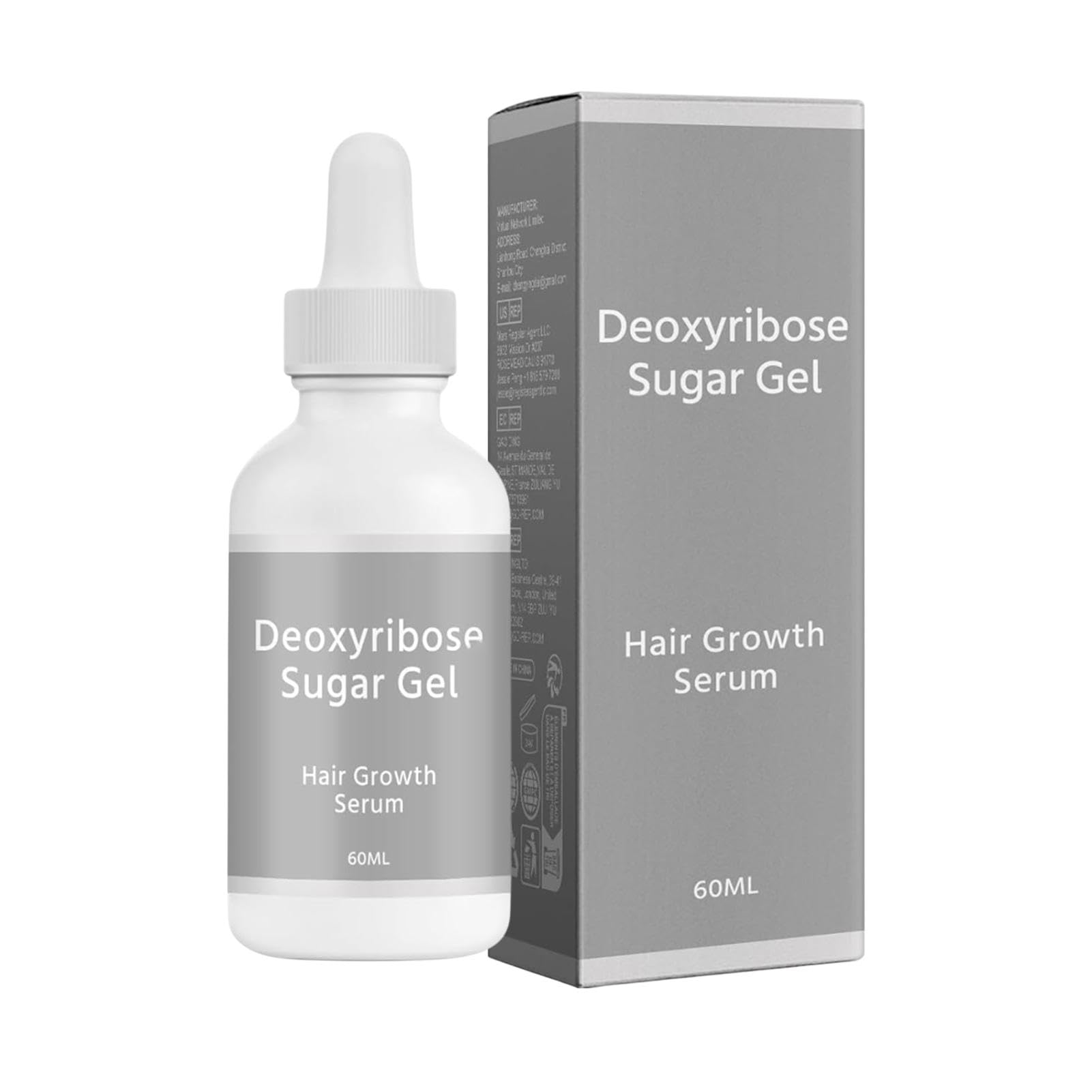 Deoxyribose Sugar Gel Hair Growth,60ml Deoxyribose Hair Growth Serums,Thickening Gel Strengthens, Growing Hair Oil For Hair Strengthening, Mild Hair Oil For Men And Women