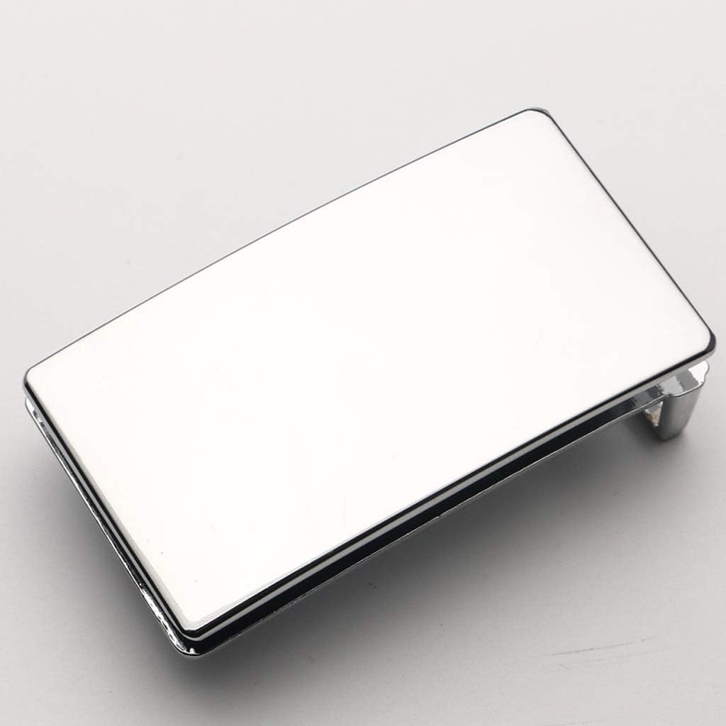 Smooth Buckle Men's Belt Zinc Alloy Buckle Fashion Belt Buckle Apply 3.3cm Belt Men Belt Buckle Leather(White-Fruit peach5)