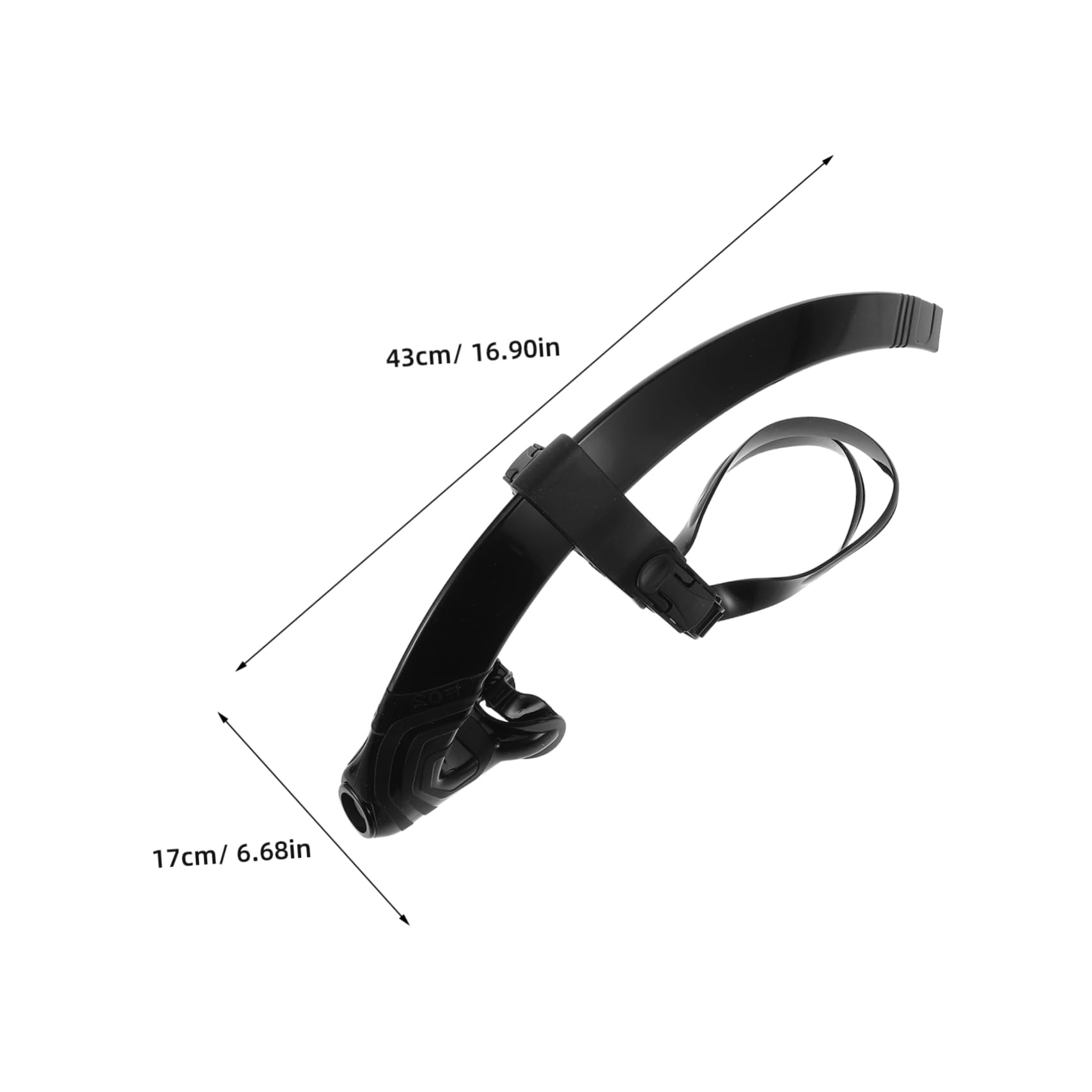 Snorkel de Buceo Boquilla de Silicona, Diseño Semiseco, Diadema Ajustable para Adultos y Principiantes en Piscinas y Aguas Abiertas