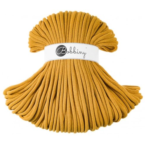 Bobbiny Corde Macramé Tressée Jumbo 9mm (Mustard) 100m