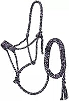 Vista 6 de Coolhorse Tough 1 Pony Funfetti Mule Tape Halter con correa de 10 pies (morado)