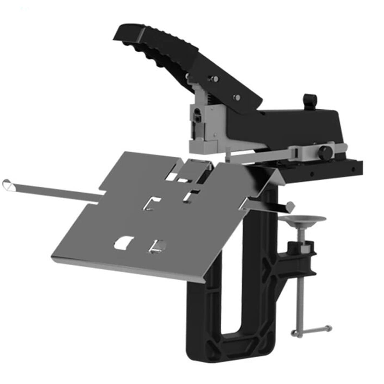 Tischhefter, Hochleistungshefter, Rückenheftung und Parallelheftung 2 in 1, Bindestärke 60 Blatt, für Büro und Zuhause, Schwarz