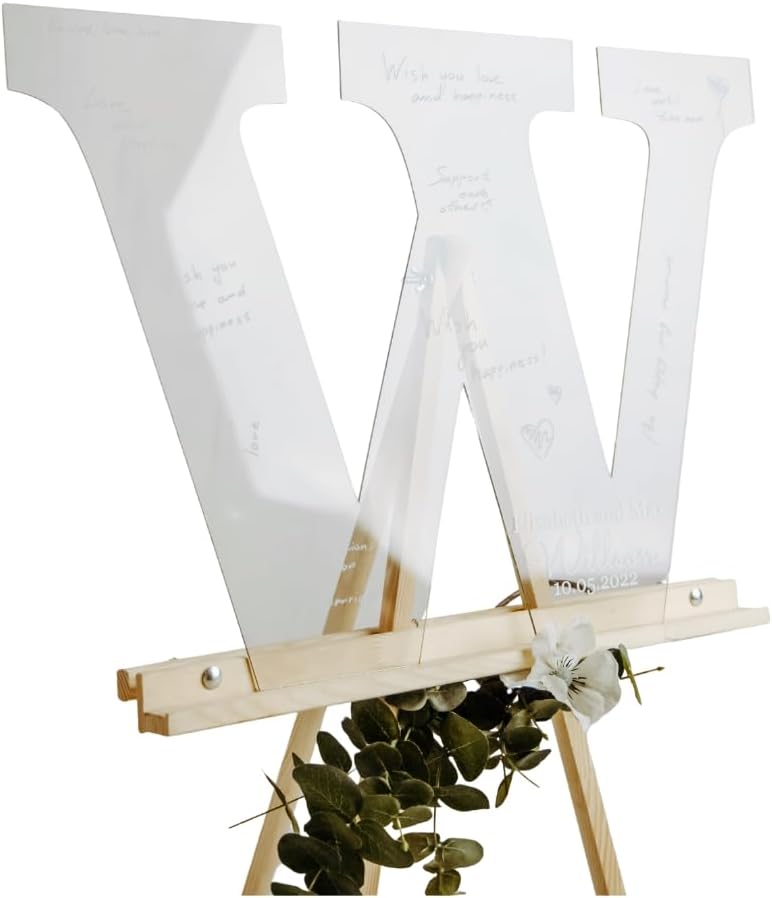 Personalized Acrylic Wedding Guest Book Sign, Acrylic Wedding Guest Book, Wedding Devcorations, Ructic Wedding Decor, Guest Book Sign