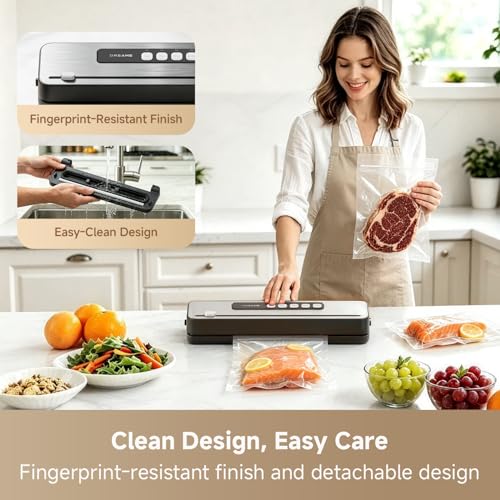 DREAME VS20 Food Vacuum Sealer, 65kPa Compact Sealer, 5 Modes with Cutter - image 6