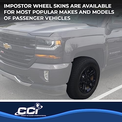 Coast To Coast International Gloss Black Impostor Wheel Skins, Set Of 4 – Compatible With Chevrolet – Iwcimp392Blk - 18-Inch Automotive Wheel Cover #TOP5