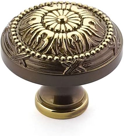 Schaub Versailles Collection 751-ALP 1-1/4 Inch (32mm) Knob, Antique Light Polish