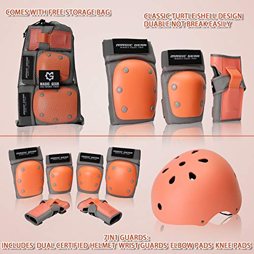 image for MAGIC GEAR Kid Bike Helmet - Skateboard Accessories - for Toddler,8-14