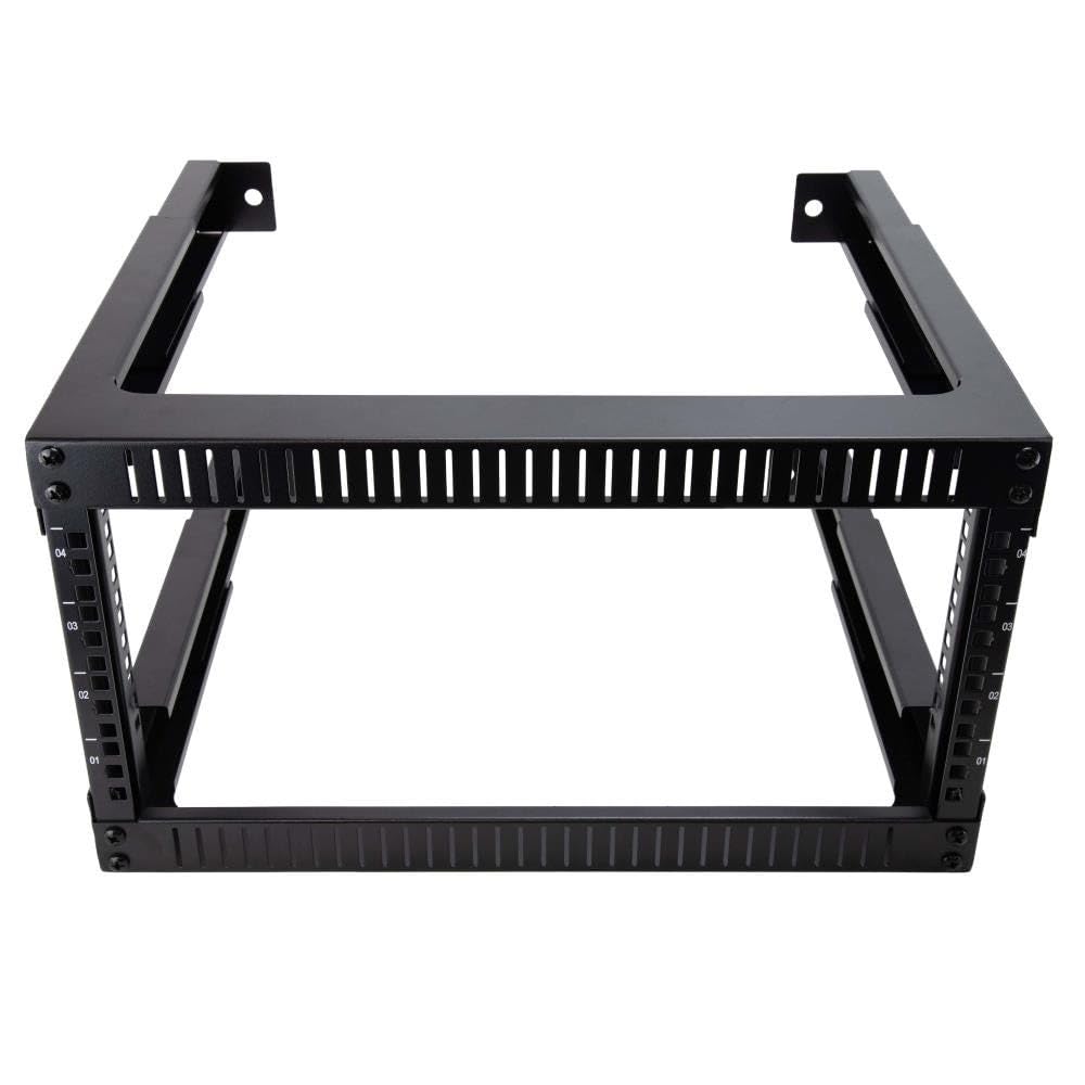 kenable Rack Mural 19 Pouces 4U Châssis Ouvert Profondeur Réglable 300-500 mm pour Réseau Serveur