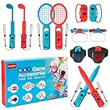 Switch Sports Accessories - CODOGOY 12 in 1 Switch Sports Accessories Bundle for Nintendo Switch Spo