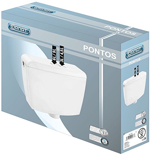 Spülkasten Cornat Pontos in Weiß mit Zweimengenspülung