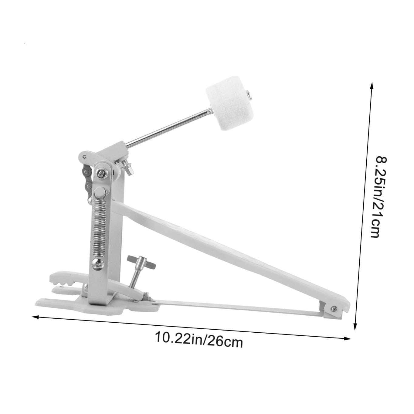 DECHOUS Pedale Singolo per Grancassa Batteria Accessorio Professionale per Tamburo Ricambio Durevole per Pedale Drum Machine Adatto a Batteristi e Kit Acustici Strumento per Suono
