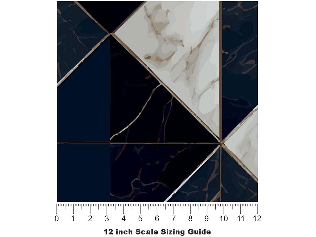 Amazon.com: Rwraps Marble Tile Dark Reflection Gloss Vinyl Film