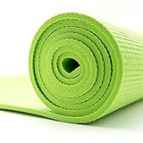 Goodbuy - Esterilla de Yoga de PVC, 6mm de Grosor, Antideslizante y Duradera, Colchoneta para Gimnasia Pilates Fitness, Tamaño 173 x 610 cm, Verde