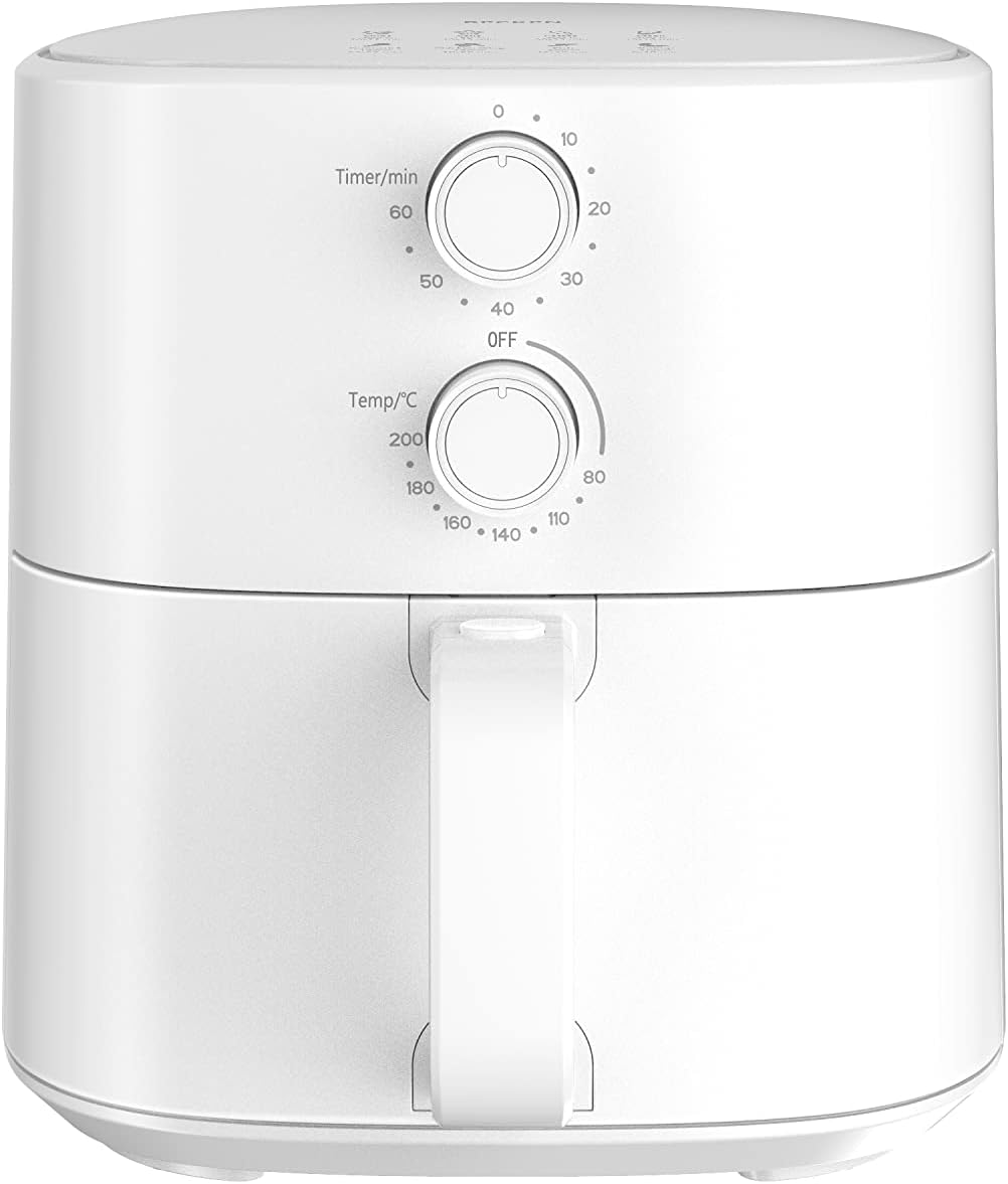BECKEN Friggitrice senza olio 5L, friggitrice aria, 1500 W, temperatura regolabile, timer, bianco, 7463936 BECKEN Friggitrice senza olio 5L, friggitrice aria, 1500 W, temperatura regolabile, timer, bianco, 7463936