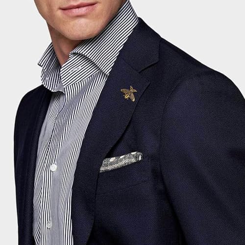 20 Pack Retro Bee Brooches Pins Set Cute Vintage Animal Lapel Pin Brooch Badges Funny Jewelry Suit Brooches Accessories for Women Men Gold Silver3