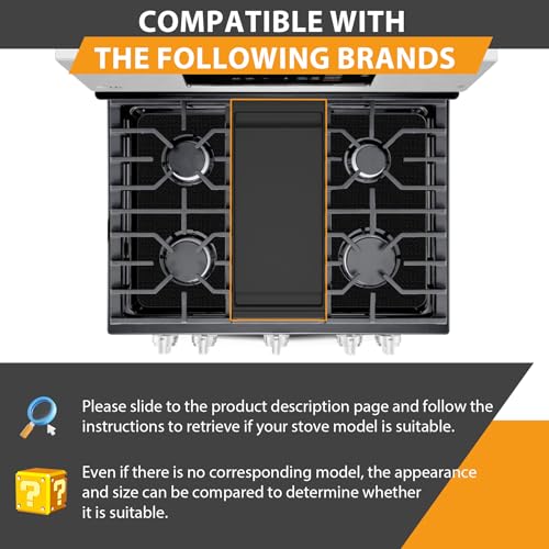 Image of Upgraded WB31X24738 Cast Iron Griddle Replacement for GE General Electric Stove Parts,WB31X24738 StoveTop Pan Parts for JGB700SEJ4SS JGSS66SEL3SS Burner Center Griddles Stove Top Griddle for Gas Stove