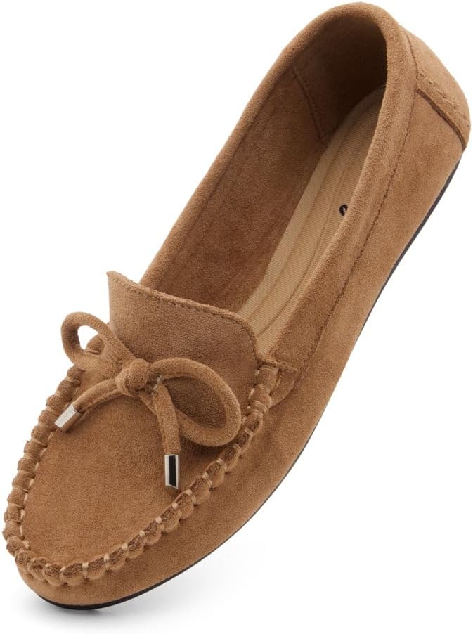 brown moccasins