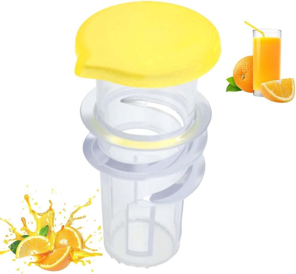 Exprimidor de limón con tapa de rosca 2025, mini exprimidor manual portátil de mano, herramienta de prensa de limón para limones y naranjas,