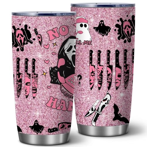 ATHAND Scary Face Skull Tumbler 20 OZ Stainless Steel