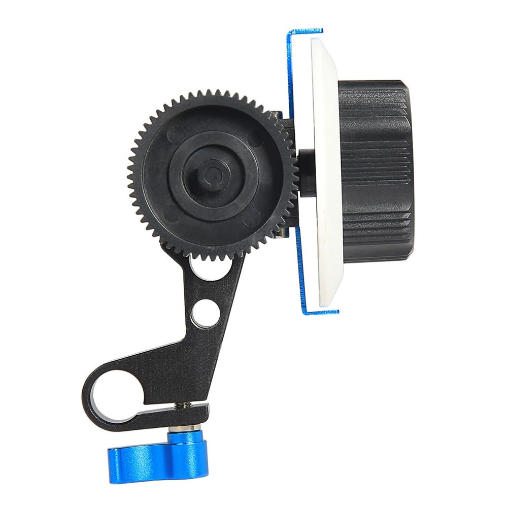 Seguidor de Enfoque de CáMara DSLR Mini Follow Focus con Anillo de Engranaje y Dispositivo de LiberacióN RáPida, Adecuado para CáMaras DSLR