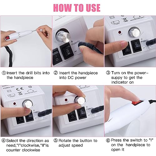 35000+20000 nail drill (White-20000RPM) - Image 3