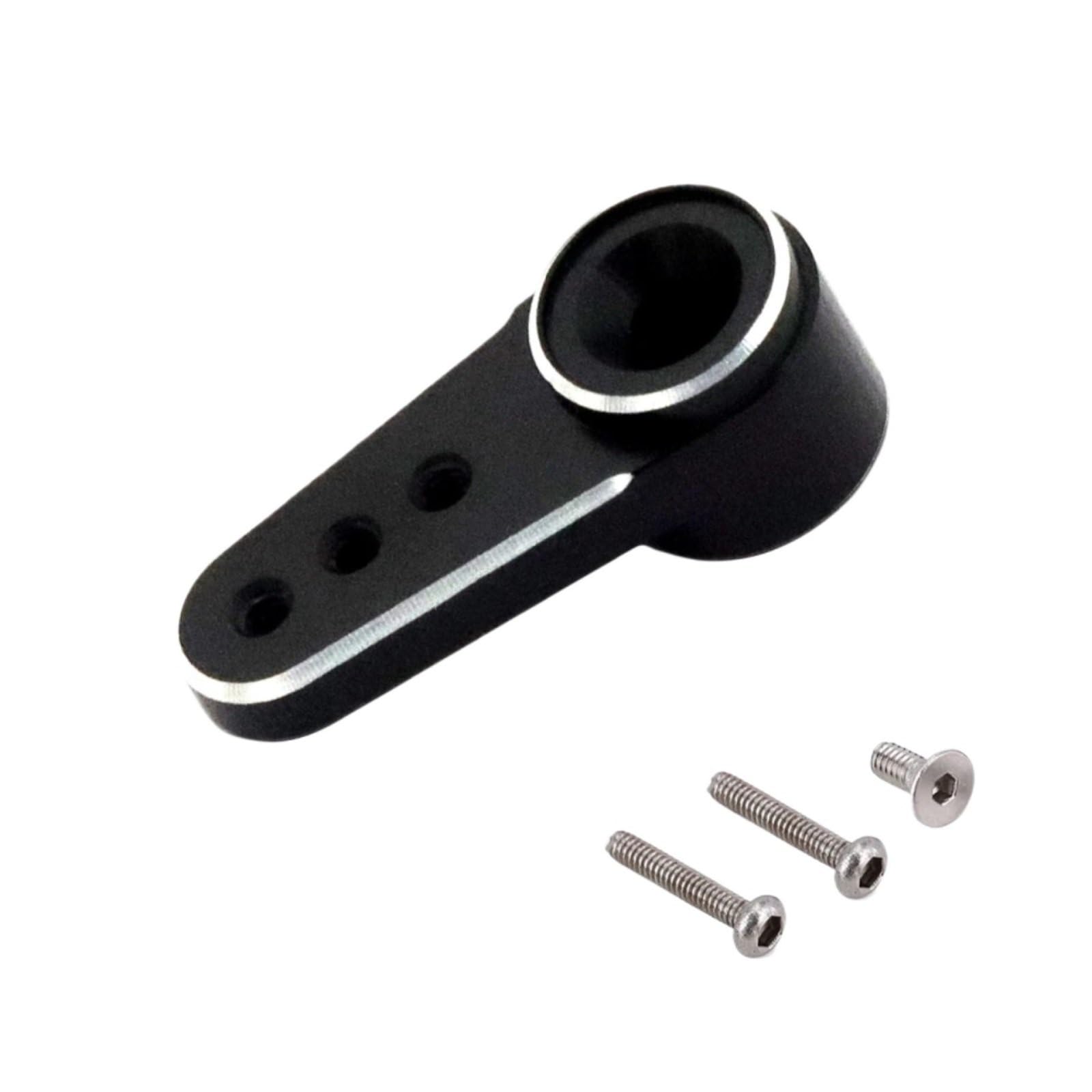 for Axial for Scx24 1/24 RC Crawler Car for Model Upgrade Parts RC Crawler Car Parts 15T RC Servo Horn Arm for Emax ES08MA II RC Upgrade Accessories(Black)