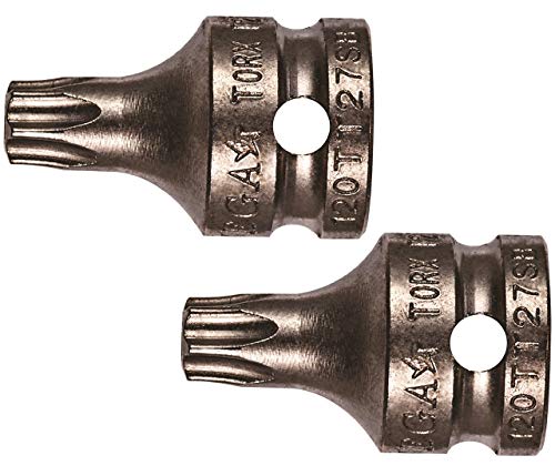 Vega TORX T30 Security Socket Bits. Professional Grade ¼ Inch Square Drive TORX T30 Tamper Proof Socket Bits. 120TT30SB-2 (Pack of 2)