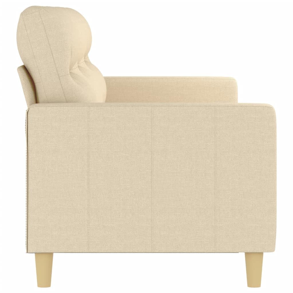 3-osobowa sofa z kremowej tkaniny 180 cm, sofa do salonu, sofa domowa, meble do salonu, sofa relaksacyjna, nowoczesna sofa - 359245
