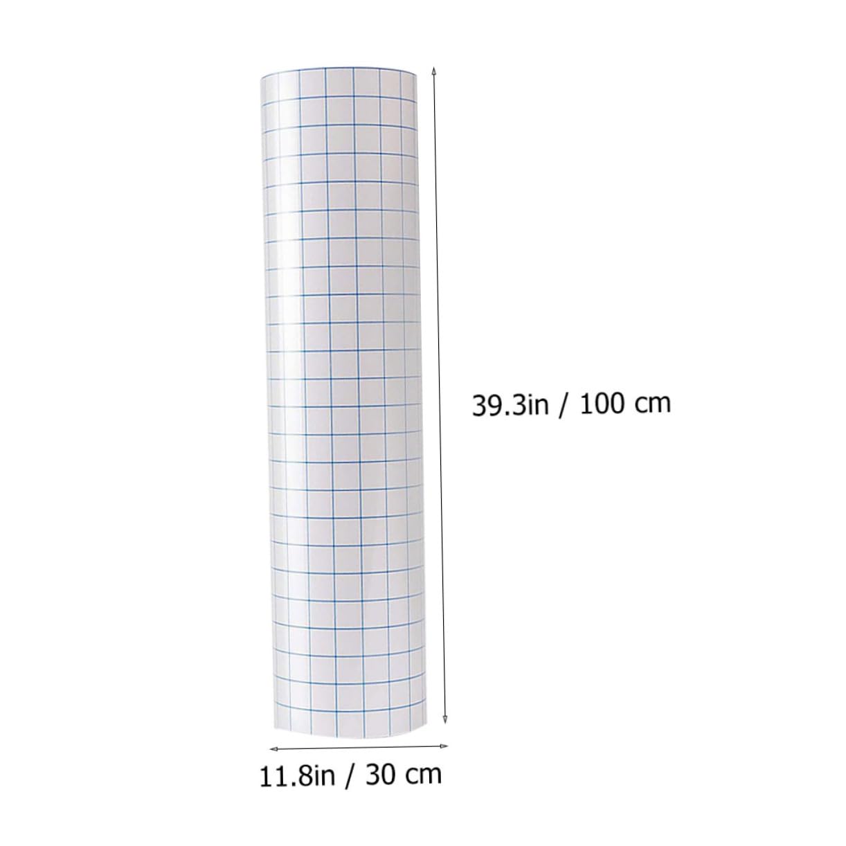 SHINEOFI 6pcs Blue Grid Vinyl Transfer Tape Self-Adhesive Transfer Film for DIY Projects Easy Measurement Moderate Tack No Residue for Stickers Decals and Crafts