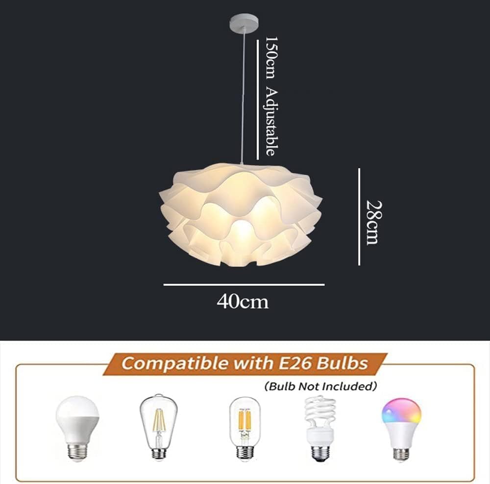 Chandeliers Small Ceiling Light 1-Light Flower Modern Creative White Acrylic Pendant Light Fixtures Nordic Hanging ing Fixture for Kitchen Island Living Room Bedroom