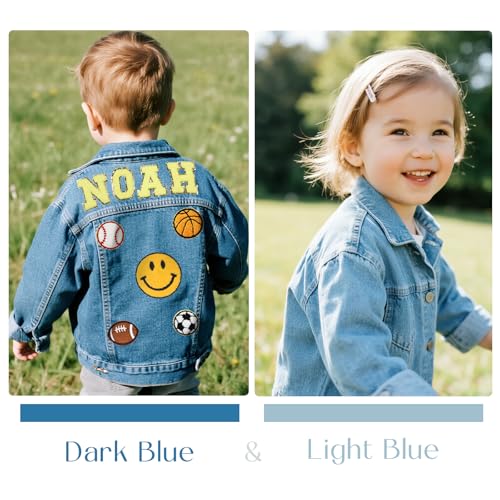Personalized Kids Denim Jacket with Name, Custom Toddler Jean Jacket for Boys Girls, Long Sleeve Outerwear Birthday Gifts3