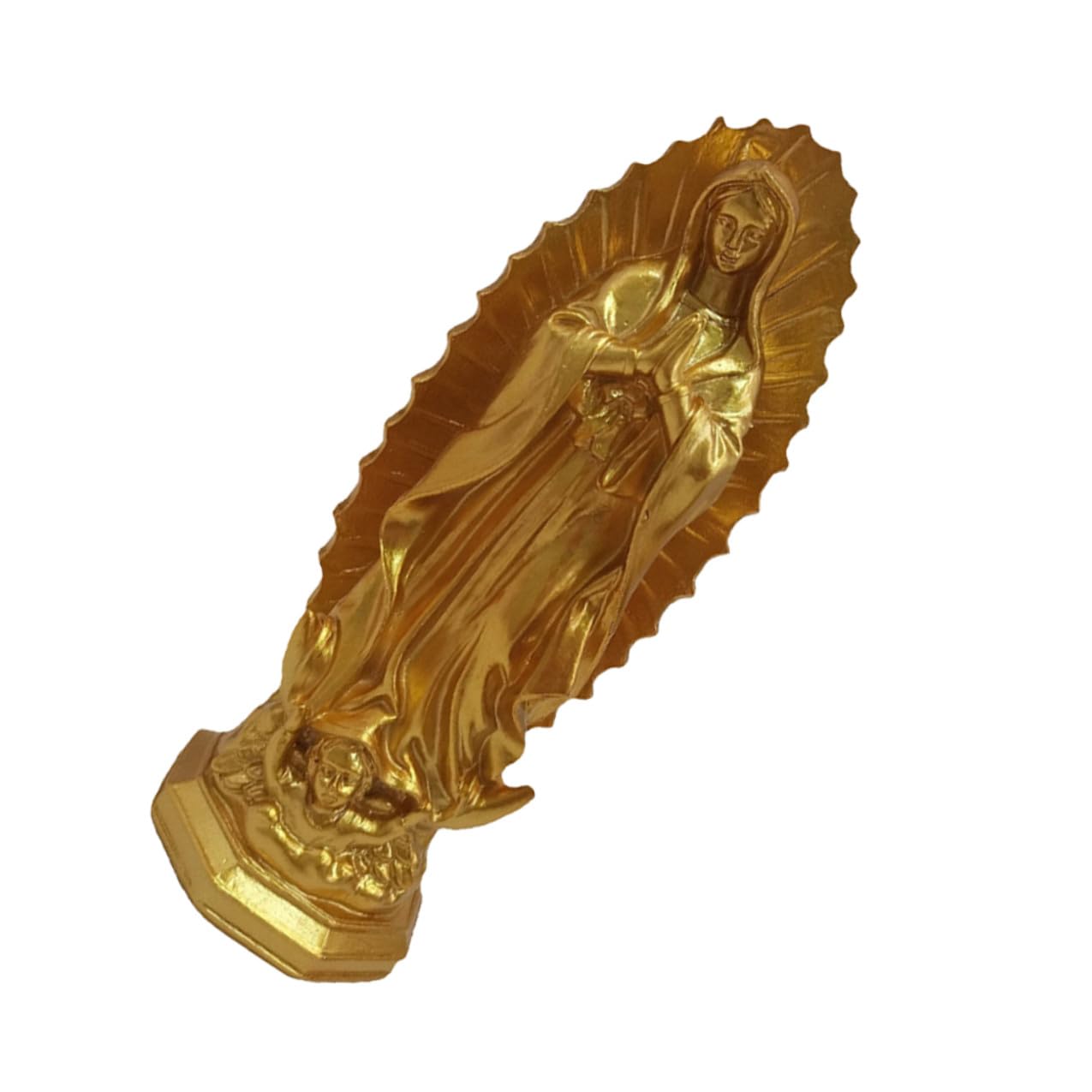 Ornement de bureau Statue Vierge aux finitions détaillées pour intérieur raffiné