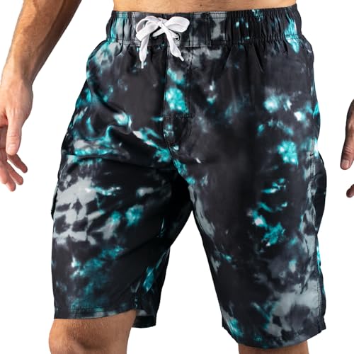 Image of Kanu Surf Men's Big Viper Extended Size Stripe Swim Trunk