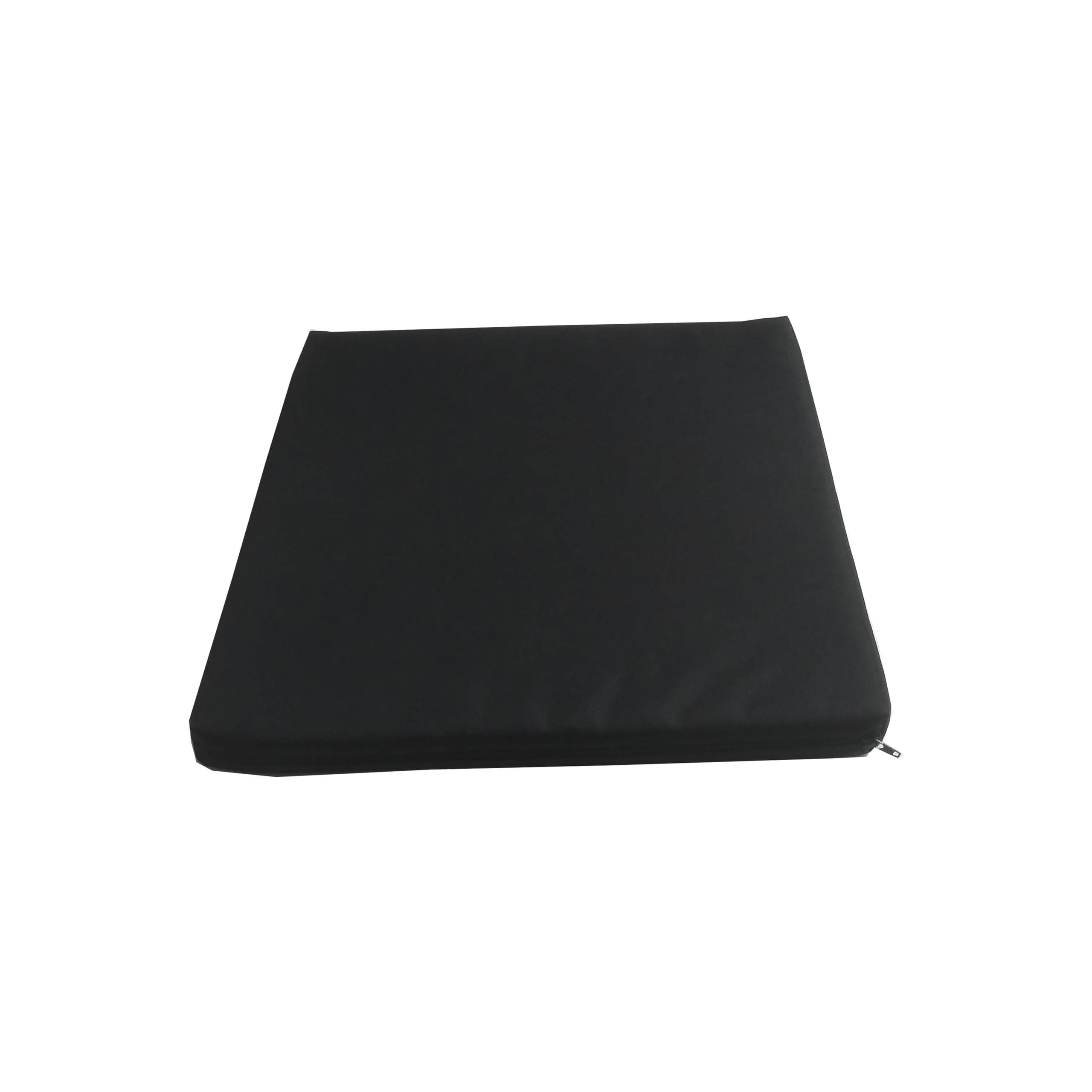 GRIZZLY FOAM 4cm Thick Waterproof Seat Pad Chair Cushion Kitchen Dining Living Room Patio Garden Rattan Furniture Foam Filled Strong Fabric Removable Zip Cover (Black, 36 x 36cm / 14" x 14") — image 1