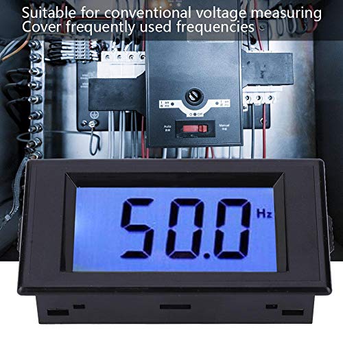 Image of D69-HZ Digital Display Frequency Meter, 10~199.9Hz AC80~300V Cymometer with LCD Display, AC80-300V is Suitable for Measuring Conventional voltages, Small Size