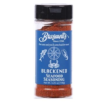 Braswells Select Blackened Seafood Seasoning Small-Batch, Renowned Specialty, Made in USA, Since 1946 5.25oz