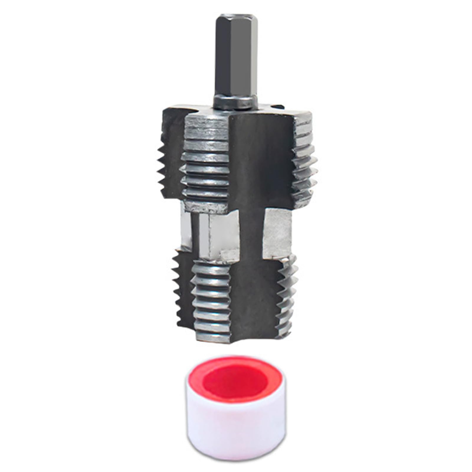 PVC Thread Maker Tool 1 / 2inch 3 / 4inch PVC Pipe Threading Dies Plumbing Tool for Professional Cutting Pipe Threaders Thread Repair