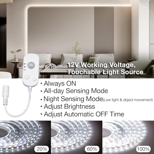 Tira LED Blanca 20 pies con Sensor de Movimiento miniatura 2