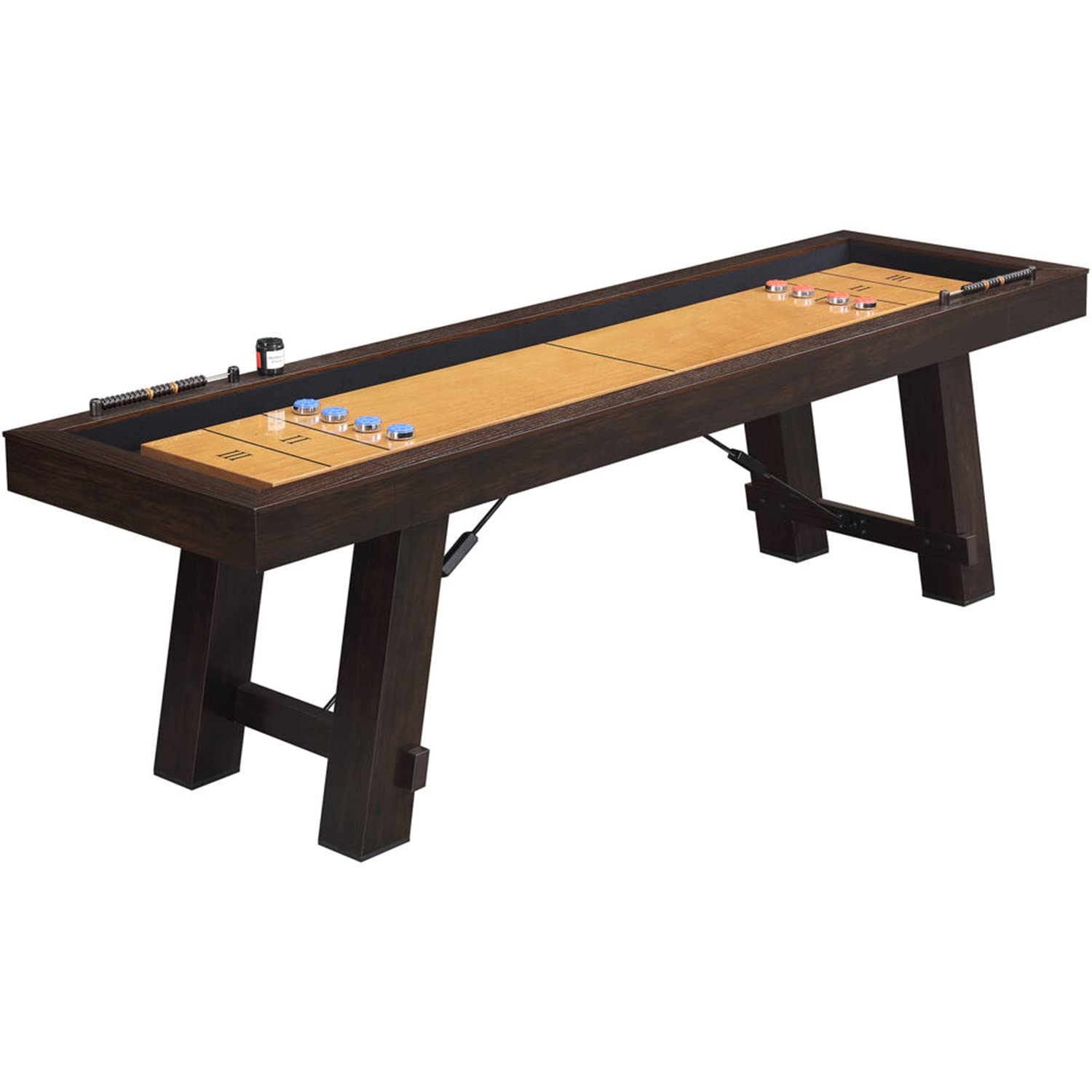 Amazon.com: Hanover Indoor Full Size Butcher Block Shuffleboard