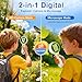 Aikokkl Kids Microscope Green Bear - Digital Handheld STEM Kit & 1080P Camera (600x Zoom) - Portable Science Toy for Nature Observation & Forest Hiking - Gift for Boys & Girls Age 5-12