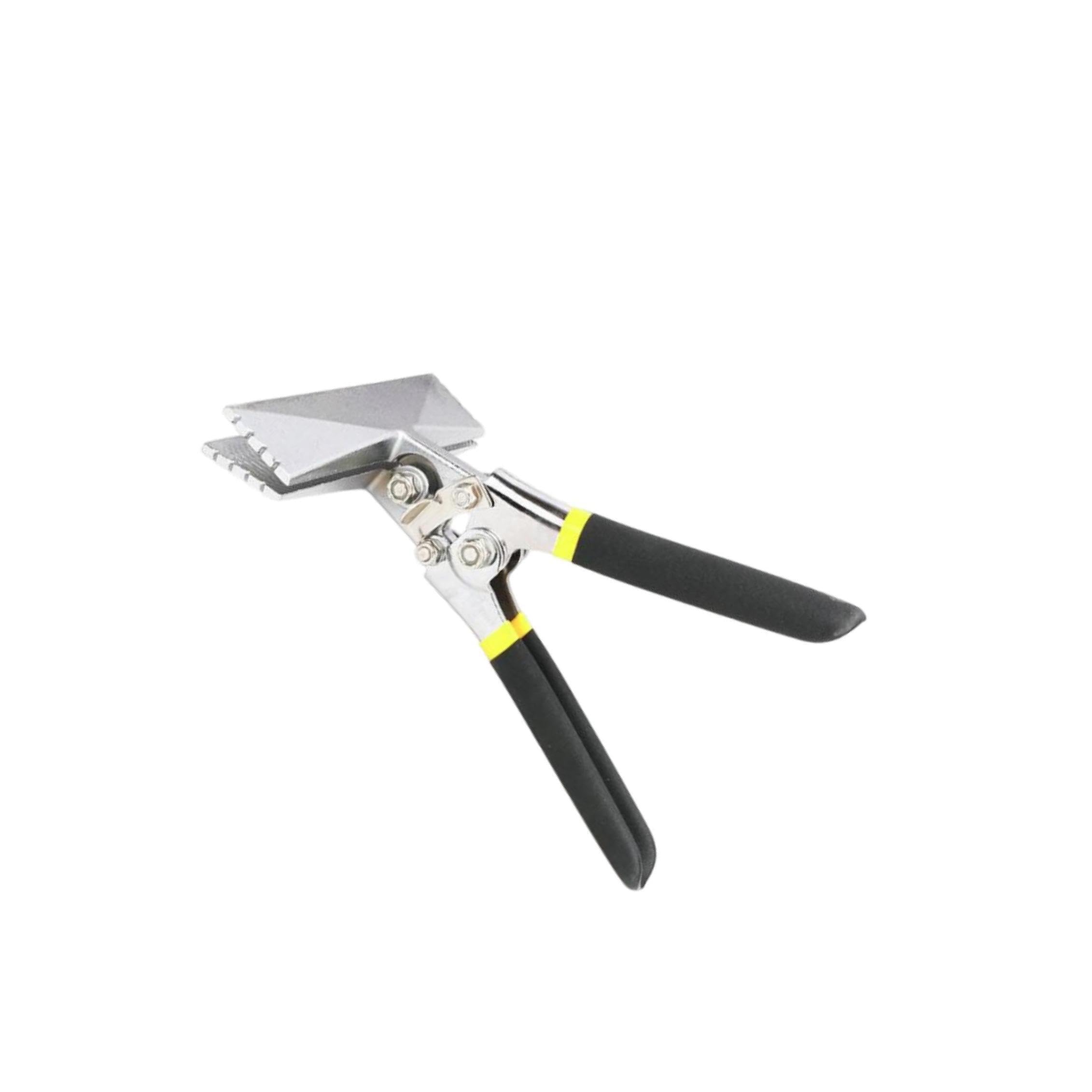 Cydzsra Black, Silver Versatile Metal Bender Tool Sheet Metal Hand Seamer Solution For Various Sheet Processing Requirements Hand Seamers Tools Pliers, 150Mm Straight Head