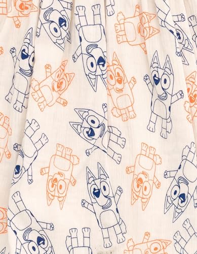 Bluey Cotton Gauze Matching Family Outfits Dress & Button Down Shirt & Shorts Infant to Little Kid Sizes (12 Months - 7-8)3