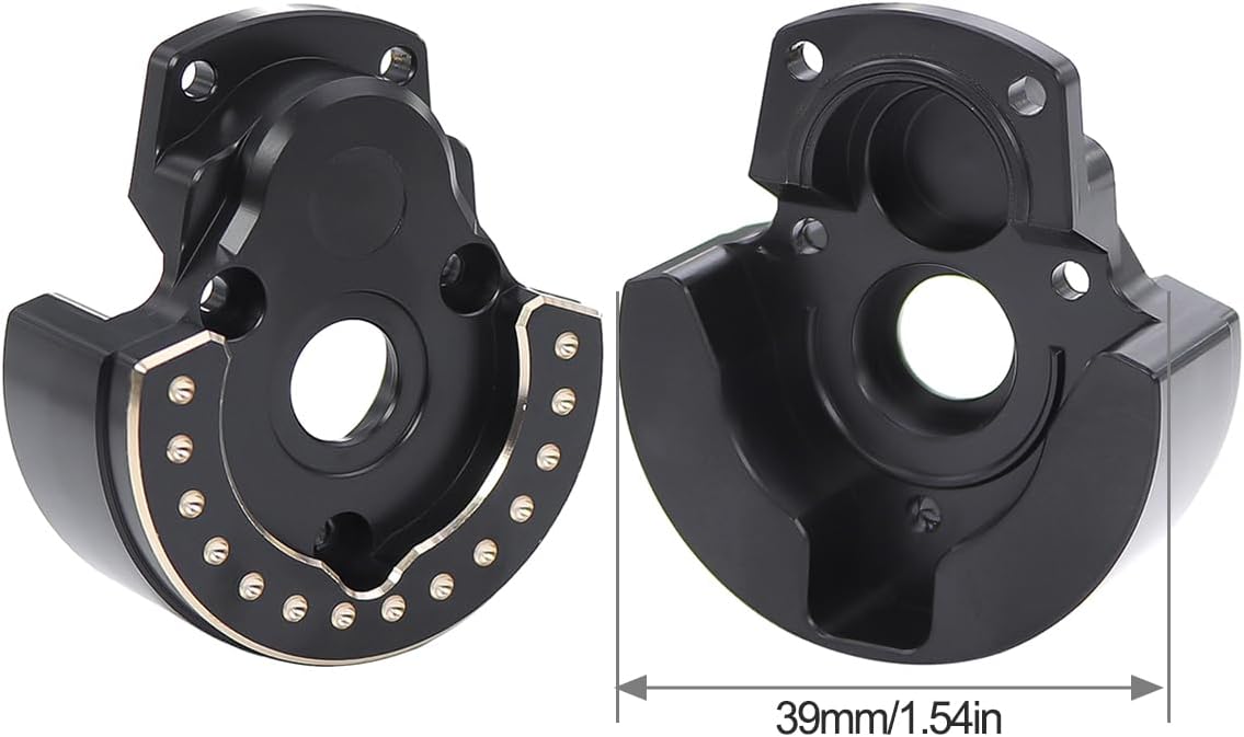 F10 Axle Brass Weights Steering Knuckles Front Rear Portal Cover for 1/10 RC Crawler Vanquish VRD VS4-10 Phoenix LCG Upgrade (Front Portal Cover:179g)
