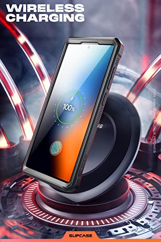 Image of SUPCASE Unicorn Beetle Pro Case for Samsung Galaxy S22 Ultra 5G (2022 Release), [Extra Front Frame] Full-Body Dual Layer Rugged Belt-Clip & Kickstand Case with Built-in Screen Protector (CamoGray)