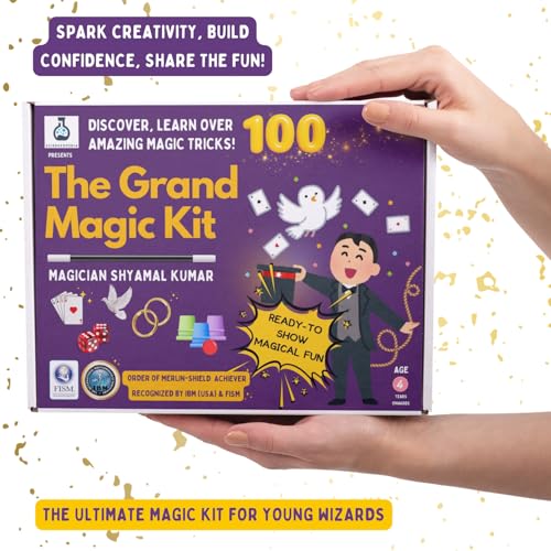 Image of The Grand Magic KIT-Best Magic Box for Kids 4+|100+ Tricks & Illusions|Fun & Educational Toys for Young Magicians|Easy-to-Learn Magic Set|Ultimate Gift for Birthday Parties,Multi Colour