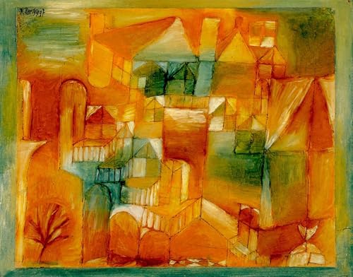 Toile murale abstraite Paul Klee 60x90cm pour créer une ambiance sereine au salon